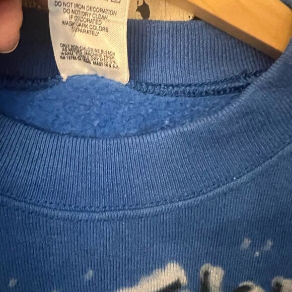 Vintage Let It Snow air brushed sweatshirt. Snowman. Christmas’s vintage.  M - Picture 4 of 7